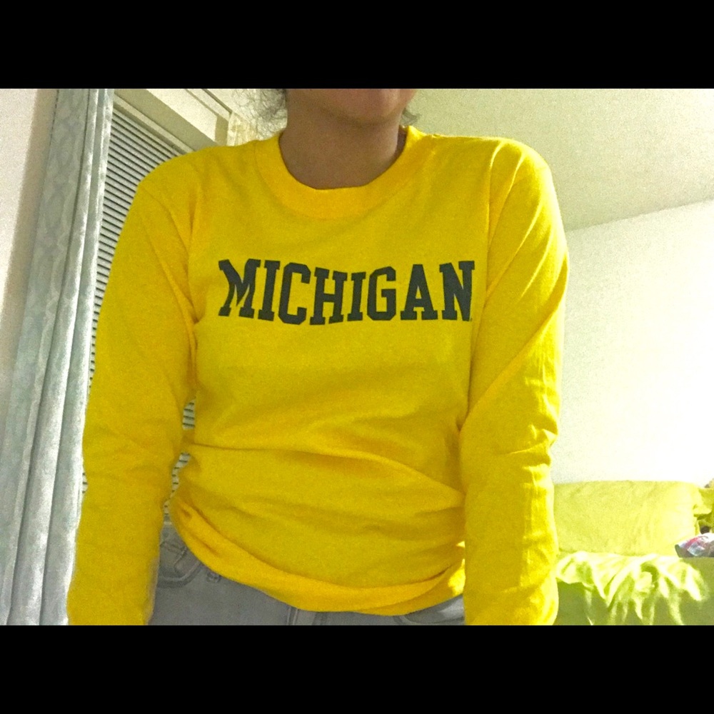 Yellow Michigan Long Sleeve Shirt